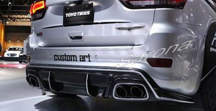 Custom Jeep Grand Cherokee  SUV/SAV/Crossover Rear Add-on Lip (2014 - 2018) - $790.00 (Part #JP-009-RA)